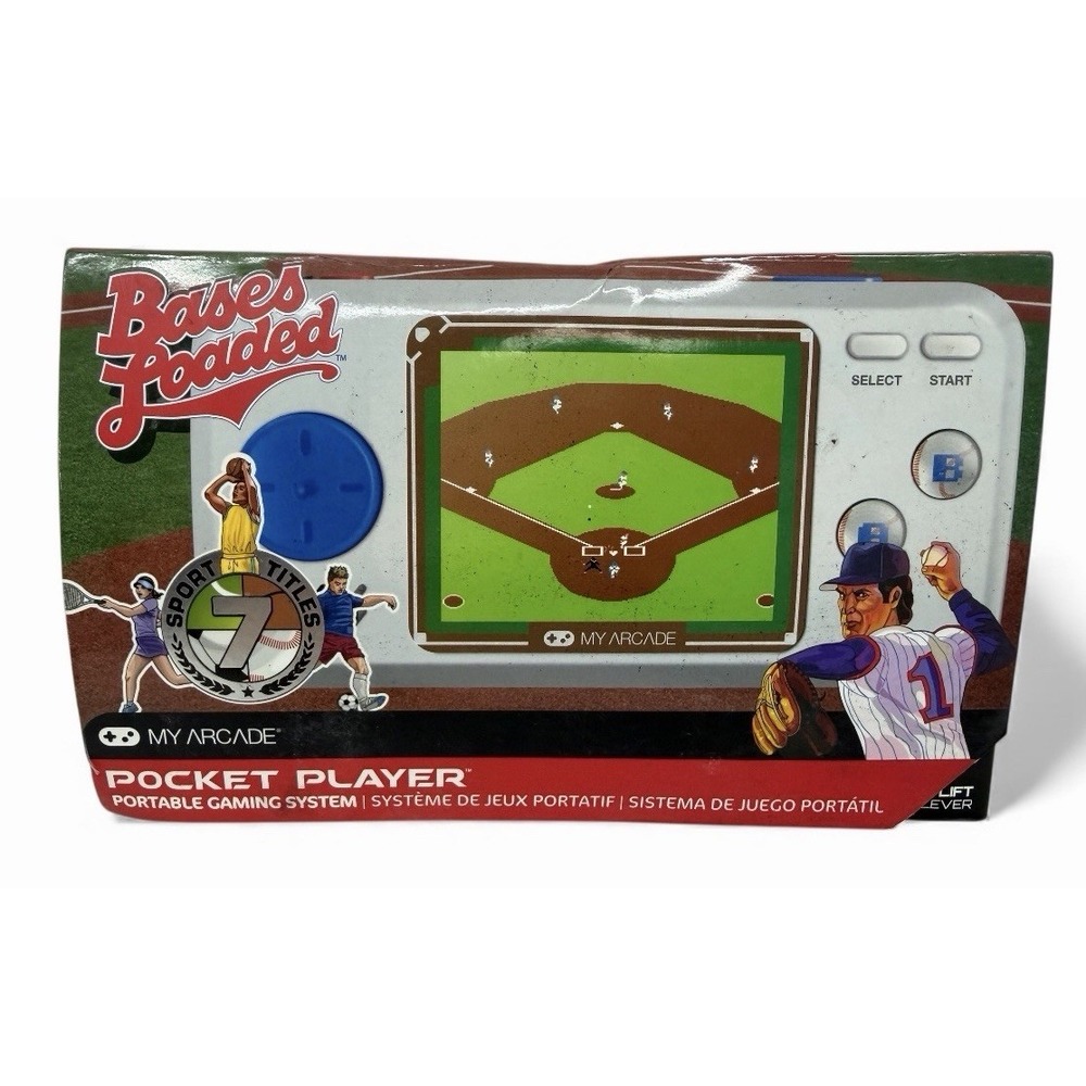 My Arcade DGUNL-3278 Bases Loaded Pocket Player Portable Handheld Game System‎